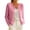 *Pink, variant on ClodeEU Women's Crewneck Cable Knit Cardigan,Button Down Long Sleeve Soft Knit Sweater Jacket ,Women's Plus L
