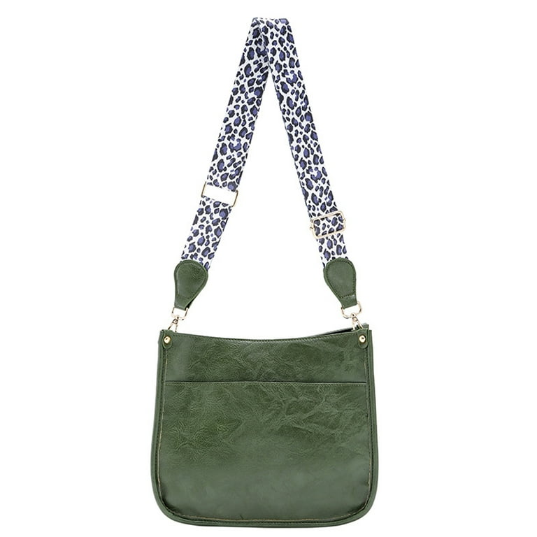 Crossbody With Leopard Strap, Crossbody Bags for Women, Leather