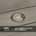 thumbnail image 3 of Ulax Furniture Outdoor Aluminum Round 59.5" Dining Table With Removable Lazy Susan for 6 Person, 3 of 7