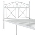 thumbnail image 4 of Modway Lit Plateforme Simple en Métal Style Ferme Moderne Cottage, Blanc, 4 of 5