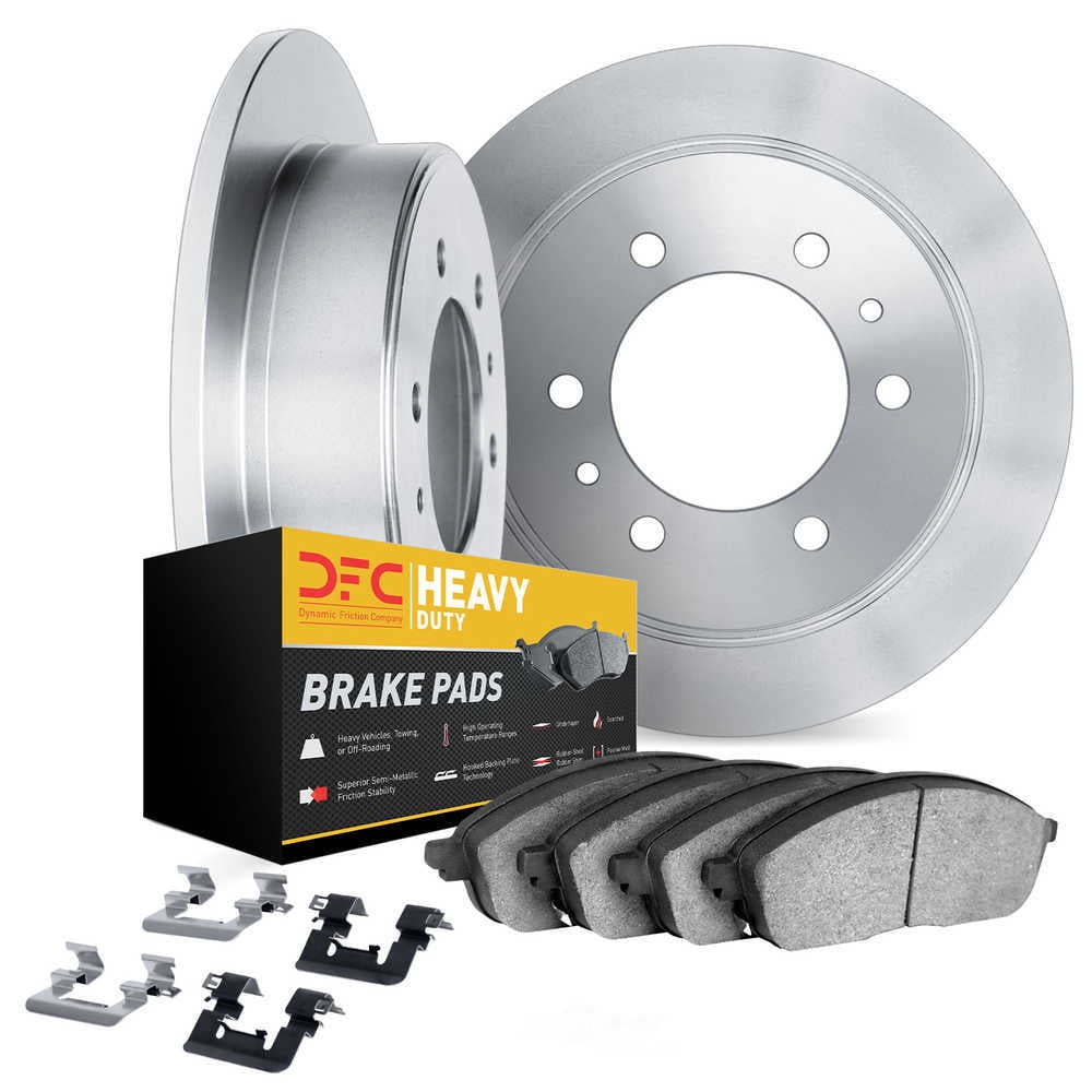 Dynamic Friction Company 6212-99720 DFC Rotors with Heavy Duty Brake Pads includes Hardware