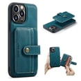 thumbnail image 1 of SaniMore for iPhone 14 Pro 6.1" Magnetic Clasp Detachable Wallet Case, Premium PU Leather Case with Card Slot Shockproof Protective Case for iPhone 14 Pro Women Men, Blue, 1 of 8