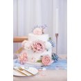 thumbnail image 3 of Piklado Caja Combinada De Flores Artificiales, Juego De Flores Artificiales, Hojas Sueltas Y Tallos, Ramo De Centro De Boda, Novia, Boda, Baby Shower (Polvo Azul Nostalgia), 3 of 5