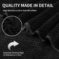 thumbnail image 4 of Jessy Home 4 Pack Towel Set Oversized Bath Sheet Towels 600 GSM Ultra Soft Black Bath Towels, 4 of 8