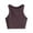 Brown, variant on Sports Bras For Girls 10-12 Girl’S Sleeveless Crop Tops Double Layer Scoop Neck Cropped Tank Top Breathable Seamless Underwear Orange,M