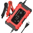 thumbnail image 1 of Mistaha 12V6A Battery Charger for Cars and Motorcycles - Digital Repair Charger with Polarity Protection, US Plug, Red Color - Intelligent Charger for Battery Maintenance, 1 of 7