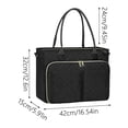 thumbnail image 2 of Dream Job Tote Bag Born for those who carry it all Canvas Laptop Bag Fits 15.6-inch laptops Teacher Tote Bag Lunch Bag,A, 2 of 3