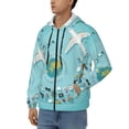 thumbnail image 3 of Honeii Travelling on Airplane Print Hoodies for Men, Pullover & Full Zip, Breathable Zip up Hoodie, Sweatshirt-XX-Large, 3 of 5