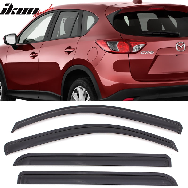 Compatible with 1316 Mazda CX5 Acrylic Window Visors Vent Windshield