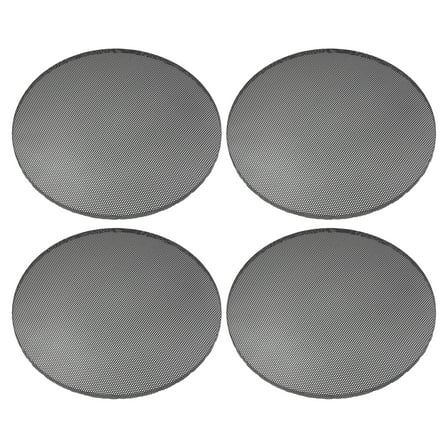 Unique Bargains 4 Pcs Universal 7 Inch Speaker Grills Mesh for Audio Subwoofer 182x6.5mm Grille without Frame Black