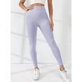 thumbnail image 4 of Pantalones de fitness sin costuras que levantan la cadera, pantalones de yoga ajustados de cintura alta con contracción abdominal y cadera color melocotón, 4 of 5