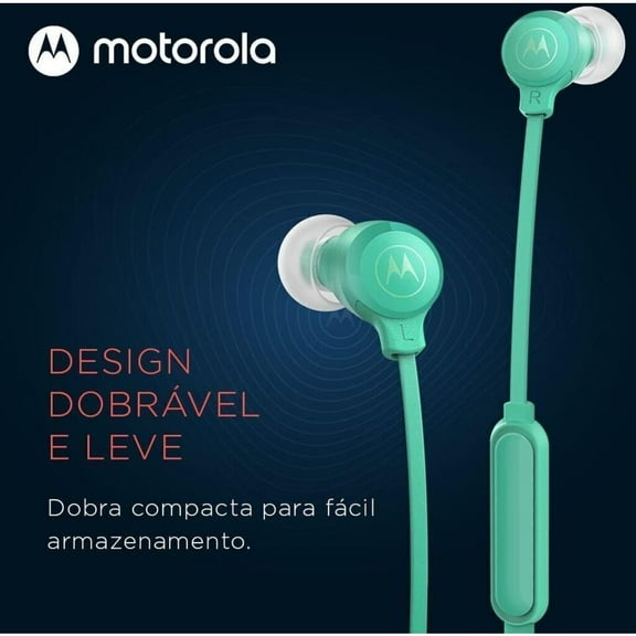 Motorola Earbud 2-S Teal Wired Earbuds