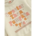 thumbnail image 6 of GXFC Toddler Girl Thanksgiving Outfits Set Clothes 6M 12M 18M 2T 3T 4T Kids Girls Long Sleeve Letter Print Sweatshirt+ Flare Pants 2Pcs Thanksgiving Clothing for Children Girl, 6 of 9