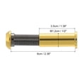 thumbnail image 2 of Uxcell 1/2" 2Pcs Door Viewer Peephole Zinc Alloy Privacy Door Viewer for Security Home Gold, 2 of 7