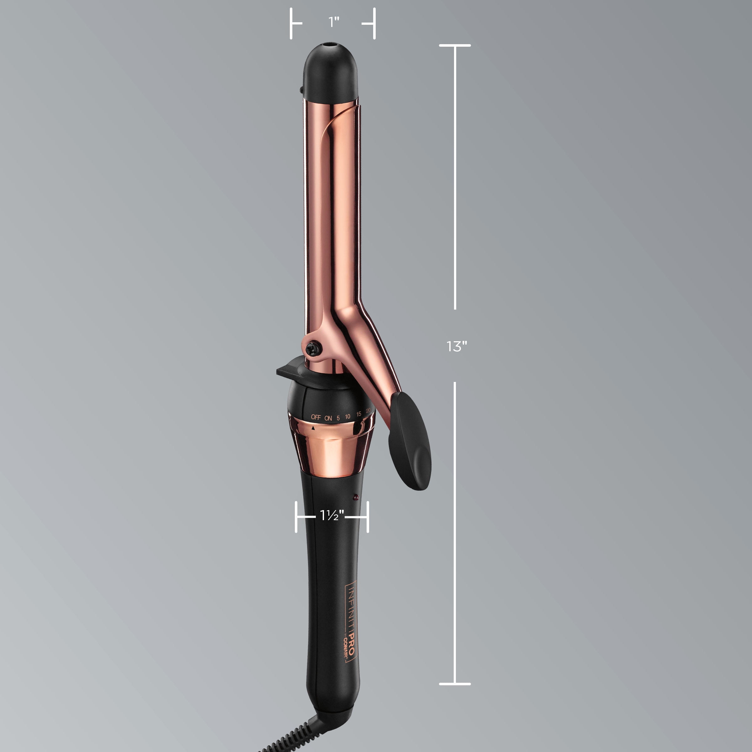 Infiniti pro rose top gold titanium curling wand
