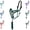 Hunter Green, variant on Leather Halter with Matching Lead Rope for Horses – Leather Breakaway Crown - Adjustable Chin Strap – Rolled Throat Latch – Padded Noseband – Full