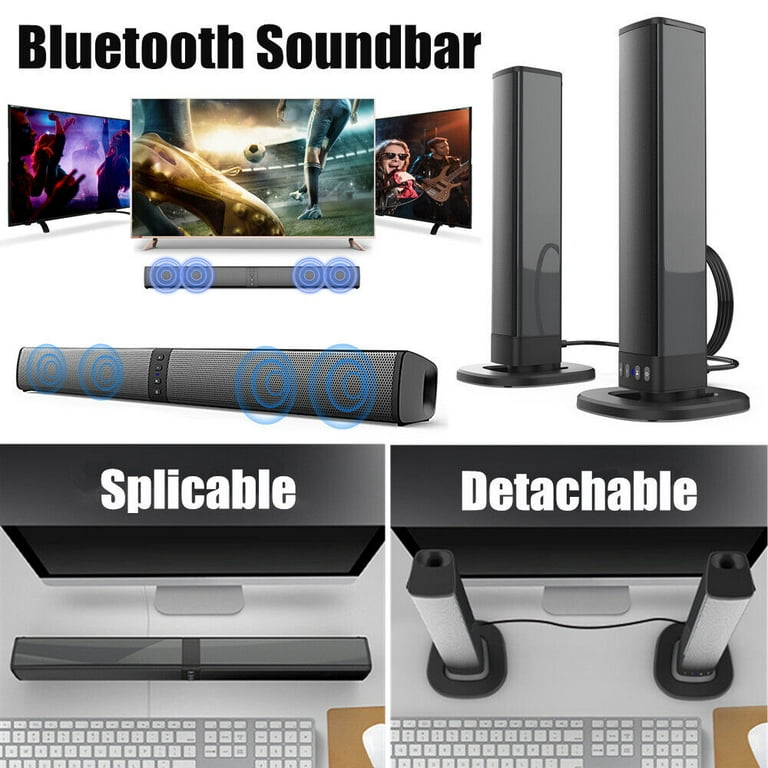 SHANNA Bluetooth Soundbar Wireless TV Speaker Home Theater Audio