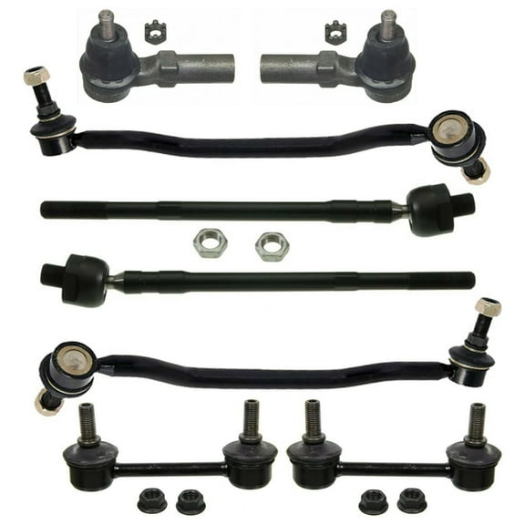 8 Pc Outer & Inner Tie Rod Ends   Front & Rear Sway Bar Links Suspension Kit Fits select: 2002-2004 NISSAN ALTIMA, 2004-2008 NISSAN MAXIMA