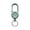 Blue, variant on Colorful Anti-theft Metal Easy-to-pull Buckle Rope Elastic Keychain Sporty Retractable Key Ring Anti Lost Yoyo Ski Pass ID Card