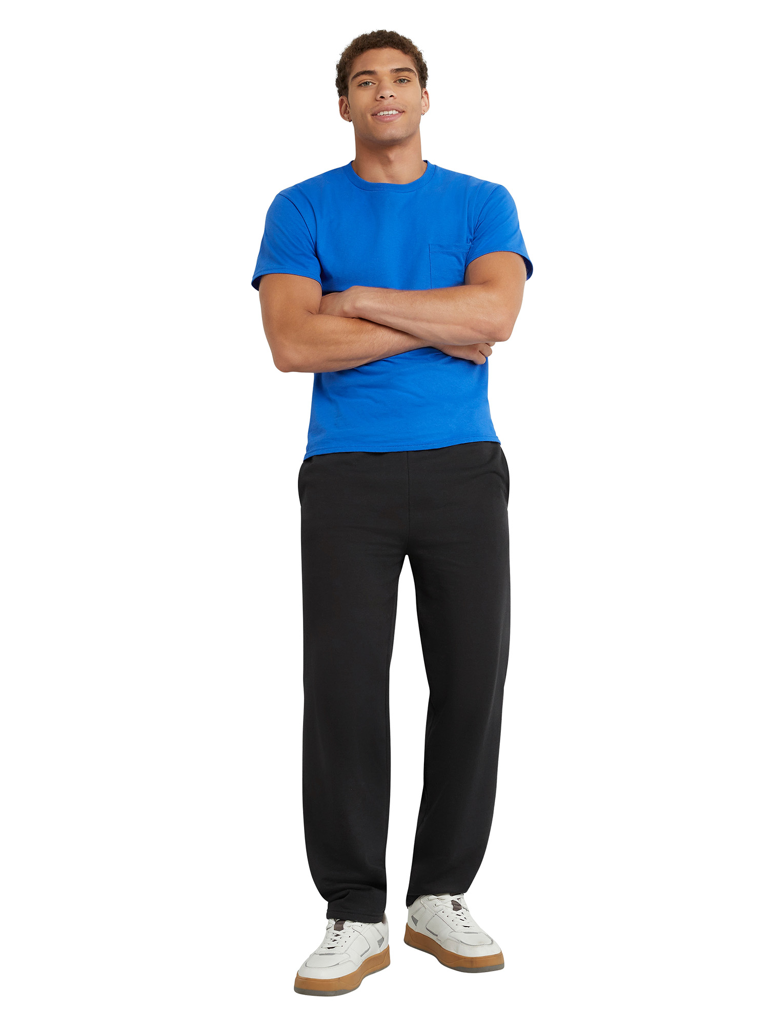 Hanes Men's and Big Men's EcoSmart Fleece Sweatpants with Pockets, up to Sizes 3XL - image 2 of 7