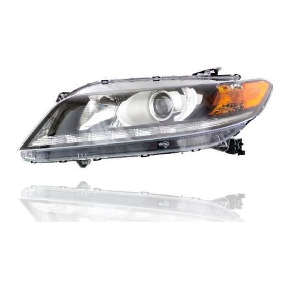 Headlight Assembly - Compatible/Replacement for '13-15 Honda Accord Coupe EXL V6/3.5L - Halogen With LED Daytime Running Light - Left Hand - Driver - 33150T3LA01