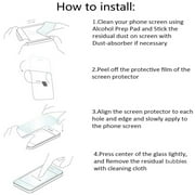 For Google Pixel 6 Pro Premium Tempered Glass Screen Protector Designed to allow full functionality 3D Curved Edge Glass Full coverage [Clear Black]