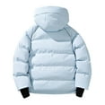 thumbnail image 4 of IYTR Men's Thicken Puffer Jacket Windproof Windwater Outwear Insulated Long Sleeve Warm Winter Coat Zip Up Jacket with Pockets (Light Blue,XXXXL), 4 of 9