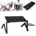 thumbnail image 1 of GoDecor Bureau Pliant pour Ordinateur Portable 360° Réglable avec Ventilateur de Refroidissement, 1 of 4