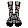 thumbnail image 4 of Funny 67 Six Seven Meme Kids Matchings Christmas Half Calf Sock for Boys Girls Footwear 7-13 Years Black3, 4 of 4