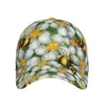 thumbnail image 2 of Balery Bees And Flower Baseball Cap For Women Men,Adjustable Size For Running Workouts And Outdoor Activities All Seasons, 2 of 9