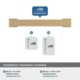 thumbnail image 3 of Amerock Bridgeport 3-3/4 inch (96mm) Center-to-Center Champagne Bronze Cabinet Pull - 10 Pack, 3 of 5