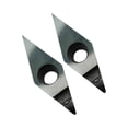 thumbnail image 4 of 2pc VCGT160408 PCD Polycrystalline diamond blades tools (PCD) Used for Aluminum, 4 of 9