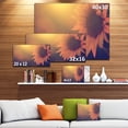 thumbnail image 3 of Vintage Photo Of Sunflower Close up - Large Floral Canvas Art Print, 3 of 4