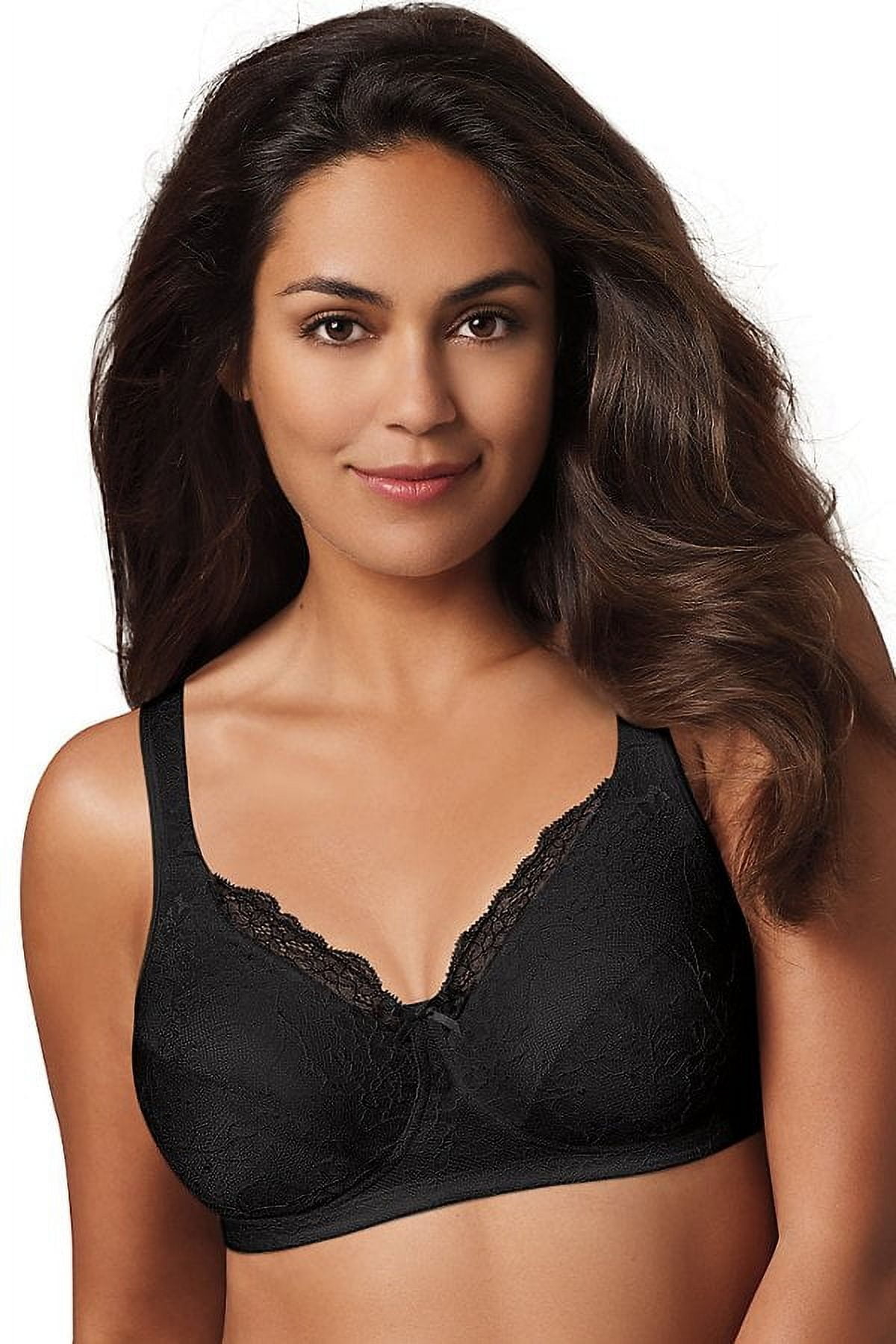 Playtex 18 Hour E515 Gorgeous Lift Wirefree Bra Black 40DD Women's