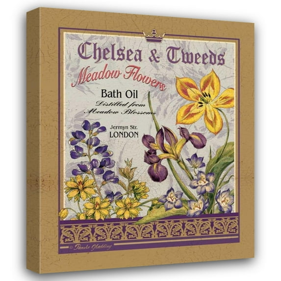 Pamela Gladding 20x24 Gallery Wrapped Canvas Wall Art Titled - Meadow Flowers