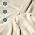 thumbnail image 3 of Bare Home Microplush Fleece Blanket - 300 GSM - Fuzzy Microfleece - Soft & Plush - Giant, Oyster, 3 of 10