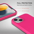 thumbnail image 2 of Entronix Funda de Silicona para iPhone 13, Suave Al Tacto, Antiarañazos y Antigolpes, Color Rosa Intenso, 2 of 7