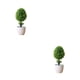 thumbnail image 3 of Advancent Planta artificial Bonsai Simulación Árbol Escritorio Adornos Fake Pot Craft Maceta Oficina Jardín Boda Decoración Verde Verde 2Conjunto, 3 of 6
