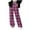 Hot Pink, variant on SELONE Girls Sweatpants with Wide Leg Sets Big Kids Plaid Thermal Drawstring Pants Elastic Waist Trousers Winter Outfits