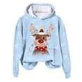 thumbnail image 3 of Futezty Christmas Sweatshirts for Women Novelty Funny Santa Xmas Tree Graphic Pullover Tops Loose Casual Fleece Shirts, 3 of 6