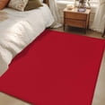 thumbnail image 4 of Area Rug for Living Room, Pure Red Non-Slip Indoor Large Carpet for Bedroom/Dining Room, Simple Solid Color Washable Low-Profile Rectangle Floor Mat Runner Rugs - 2.7 x 5 Ft, 4 of 8