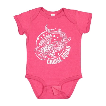 

Inktastic Bora Bora Cruise Squad Shark Design Gift Baby Boy or Baby Girl Bodysuit