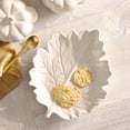 thumbnail image 4 of Better Homes & Gardens Cream Figural Leaf Stoneware 12" x 10" Serving Platter, 4 of 7