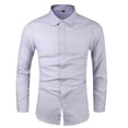 thumbnail image 1 of Chemises pour Hommes Chemise Formelle à Imprimé Coloré Manches Longues Col Rabattu Blouse Chemise, 1 of 1