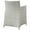Gray and White, variant on Modway Junction Dining Outdoor Patio Armchair in Gray White