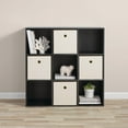 thumbnail image 4 of Mainstays 9 Cube Storage Organizer, Black, 4 of 12