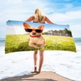 thumbnail image 2 of Dog Pools for Large Dogs Dog Themed Beach Towel, Beach Towel Ball Gift -30X60 Inch Large Beach Towel, Quick Drying Absorbent Lightweight Beach Towel Dog Blankets for Large Dogs, 2 of 9
