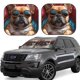 thumbnail image 1 of Balery French Bulldog In Sunglasses Parasol para parabrisas de coche de 2 piezas | Parasol plegable para parabrisas delantero de coche para la mayoría de sedanes-Medium, 1 of 6