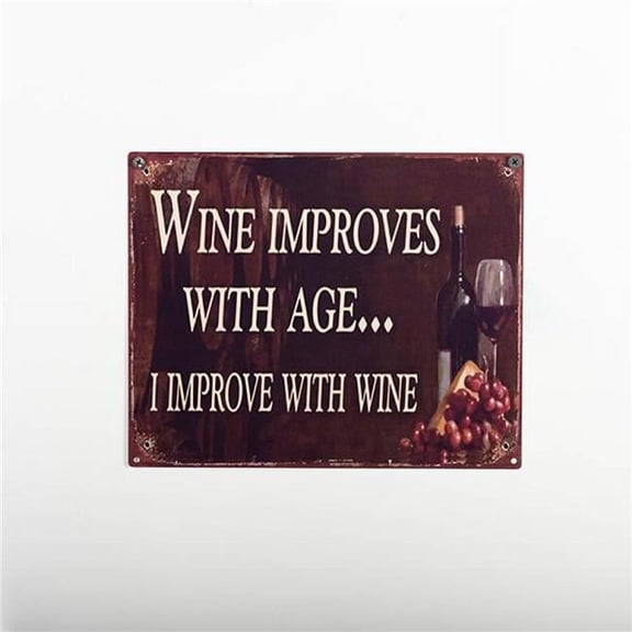 MDR Trading Inc. FP-MIN-272_Q01 Wine Improves With AgeI Improve With Wine Sign