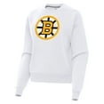 thumbnail image 2 of Women's Antigua White Boston Bruins Victory Pullover Sweatshirt, 2 of 3